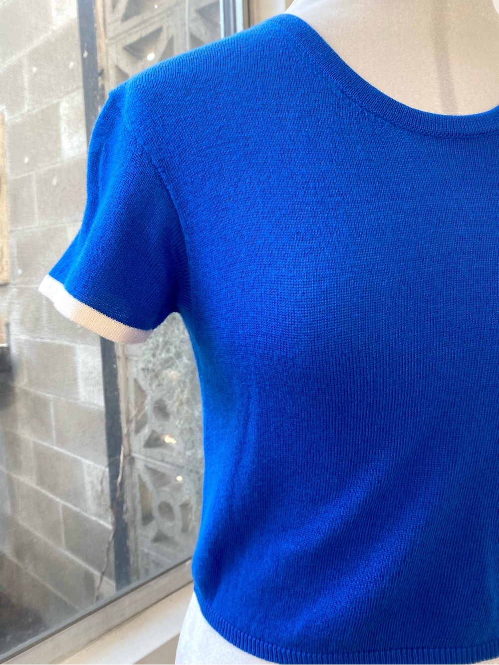 Toit Volant NWT Katya Knit Top in Cobalt Blue, Size S - Picture 4 of 8
